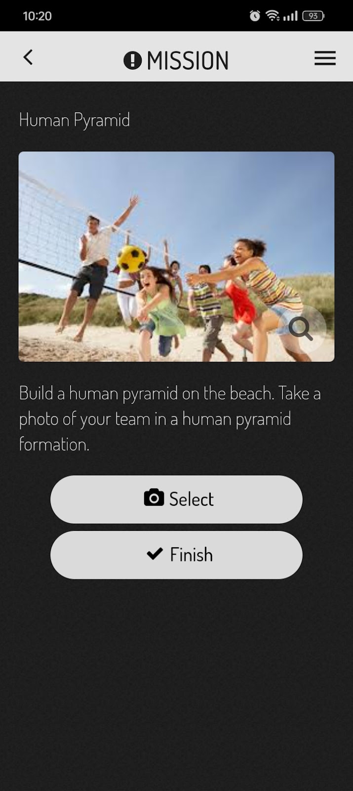 image of actionbound mission page