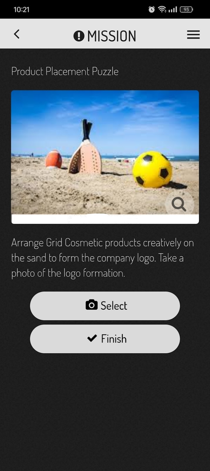 image of actionbound mission page