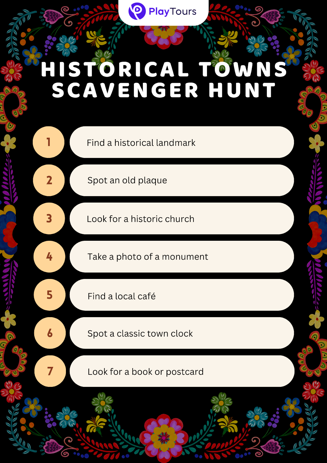 free fall town scavenger hunt printable template