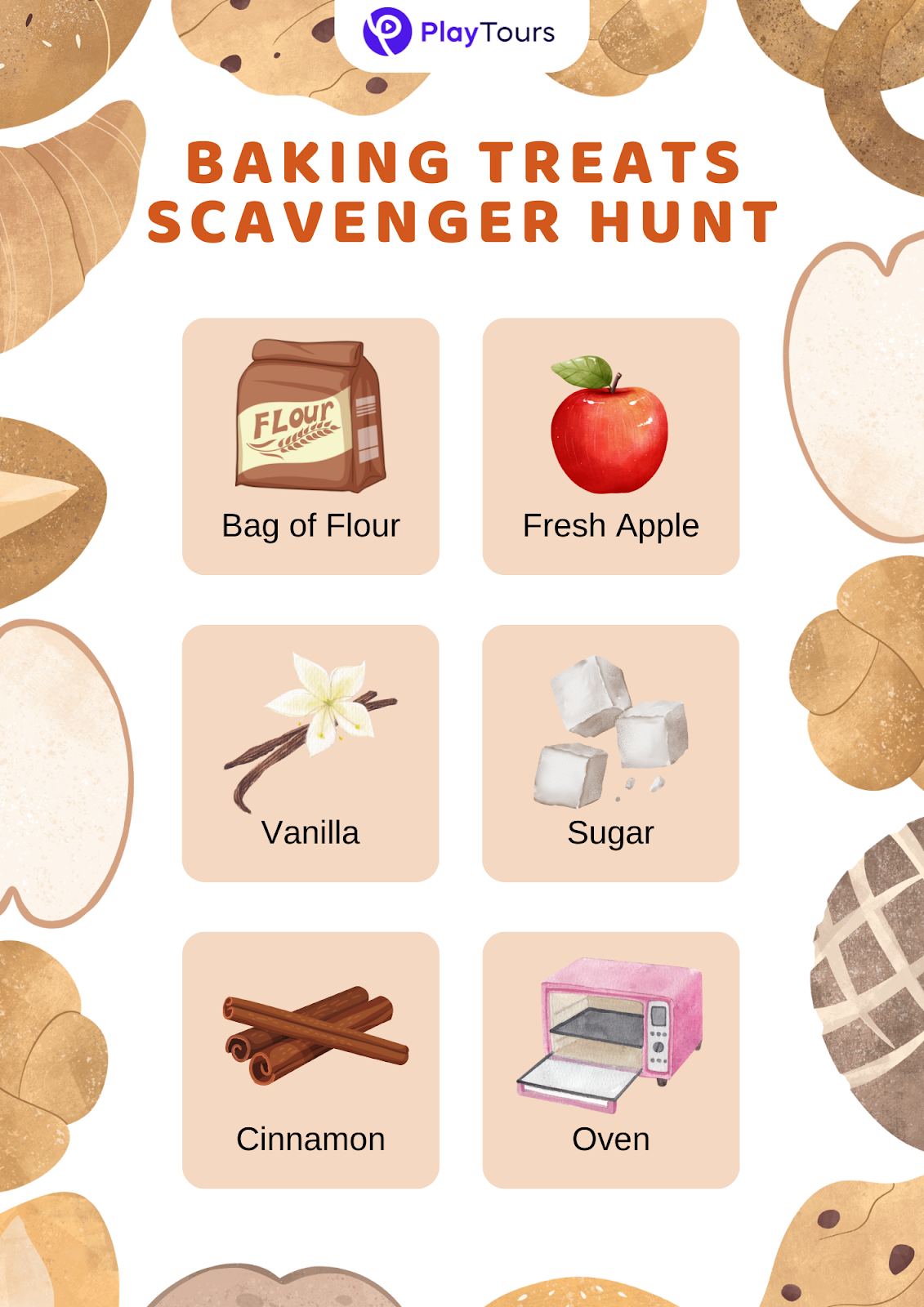 free fall indoor scavenger hunt printable template